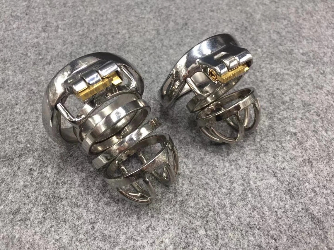 2 Lengths Optional Male Chastity Cage Stainless Steel Cock Cage Easy to Pee Chastity Devices for Men
