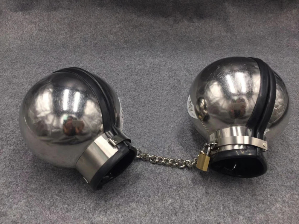 Stainless Steel Ball Shape Handcuffs for Bondage Restraints