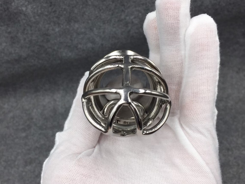 Customizable Penis Cage with Frenum Piercing Hook