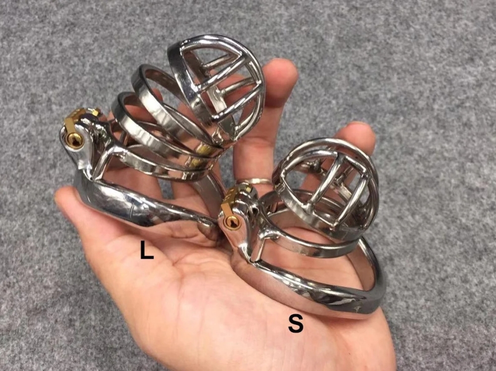 2 Lengths Optional Male Chastity Cage Stainless Steel Cock Cage Easy to Pee Chastity Devices for Men
