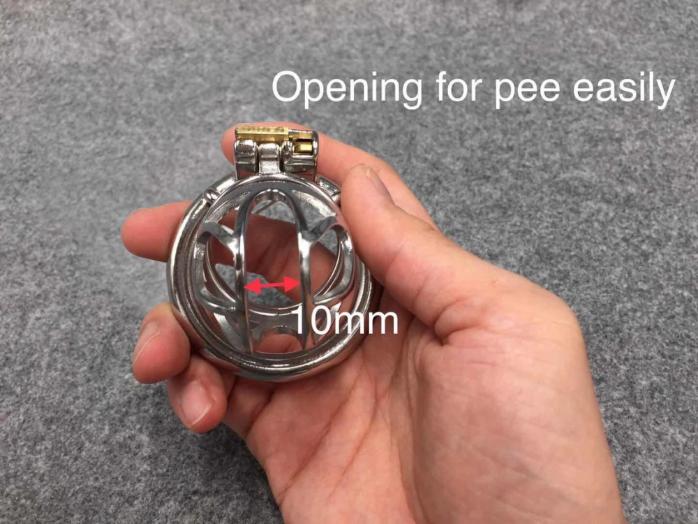 Easy To Pee Design Chastity Cage Stainless Steel Metal Cock Cage 4 Lengths Optional