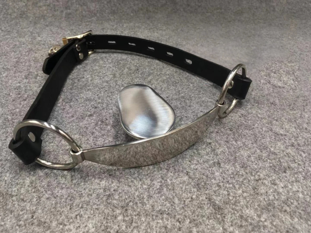 Stainless Steel Tongue Depressor Mouth Gag for Bondage Restraints