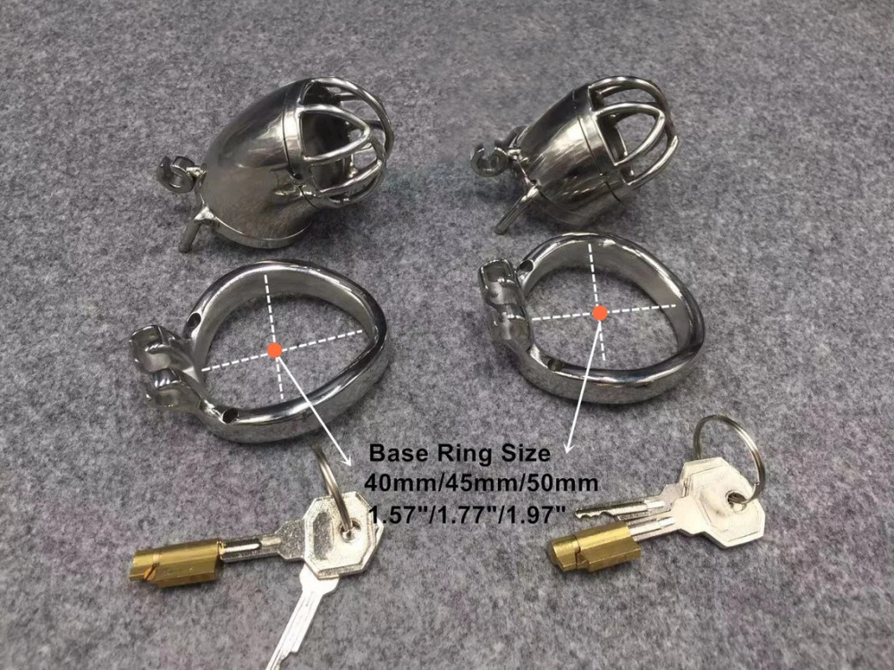 Male Chastity Cage Stainless Steel Cock Cage Easy to Pee Metal Chastity Devices Penis Restraints for Men