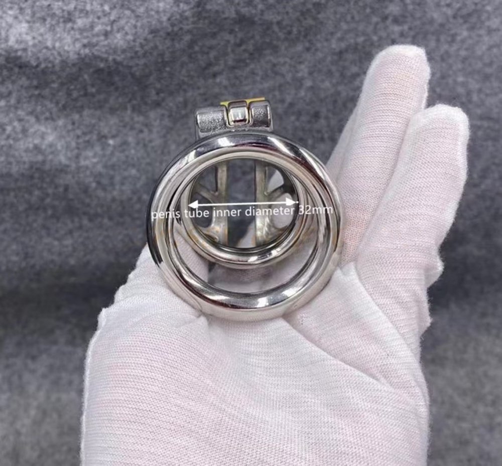 Male Chastity Device 70mm/2.75inch Length Stainless Steel Cock Cage Easy To Pee Design