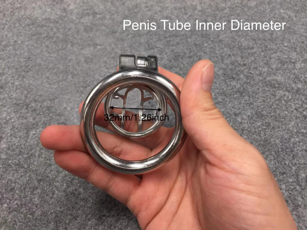 Easy To Pee Design Chastity Cage Stainless Steel Metal Cock Cage 4 Lengths Optional