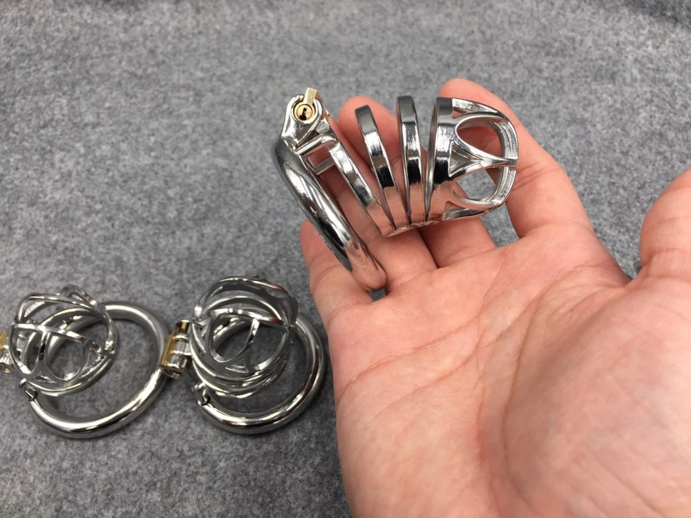 Easy To Pee Design Chastity Cage Stainless Steel Metal Cock Cage 4 Lengths Optional