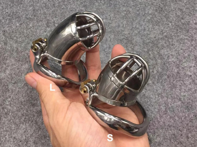 Male Chastity Cage Stainless Steel Cock Cage Easy to Pee Metal Chastity Devices Penis Restraints for Men