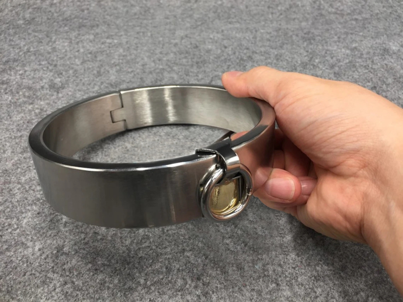 Customizable Metal Bondage Gear Device Stainless Steel Collar