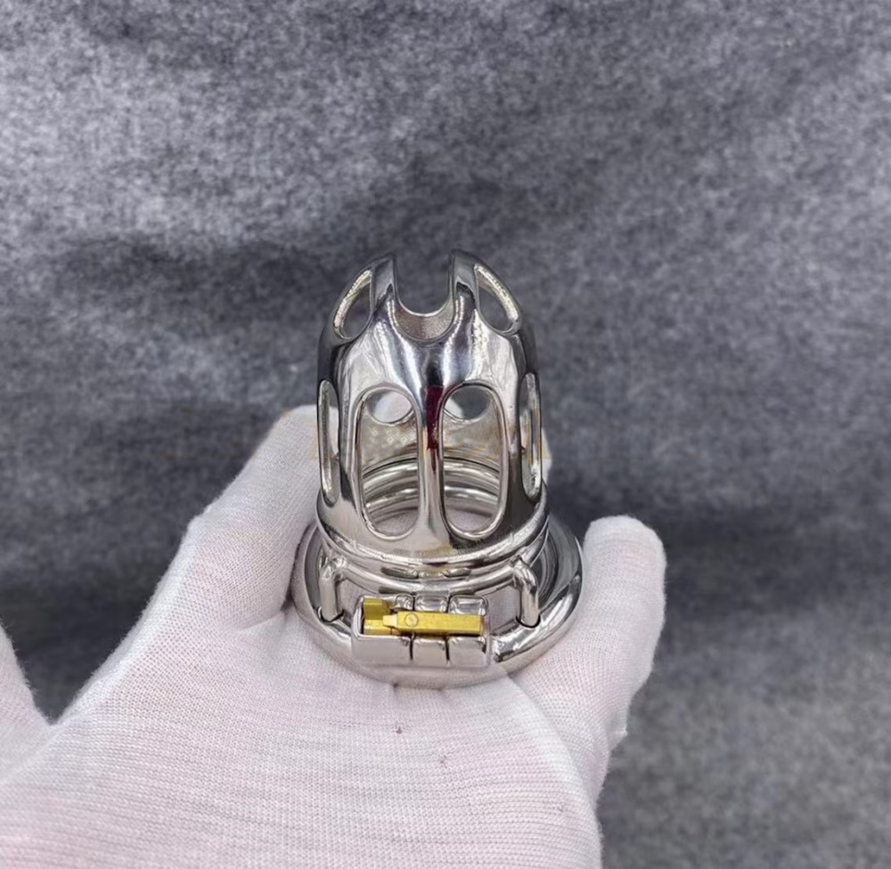 Male Chastity Device 70mm/2.75inch Length Stainless Steel Cock Cage Easy To Pee Design