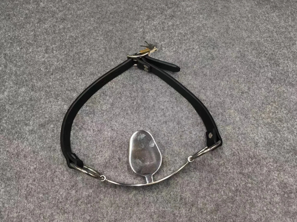 Stainless Steel Tongue Depressor Mouth Gag for Bondage Restraints