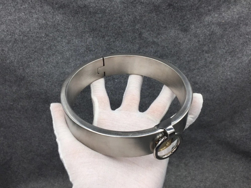 Customizable Metal Bondage Gear Device Stainless Steel Collar