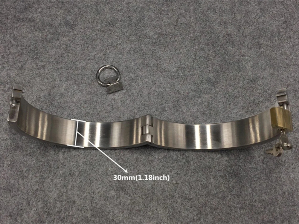 Customizable Metal Bondage Gear Device Stainless Steel Collar