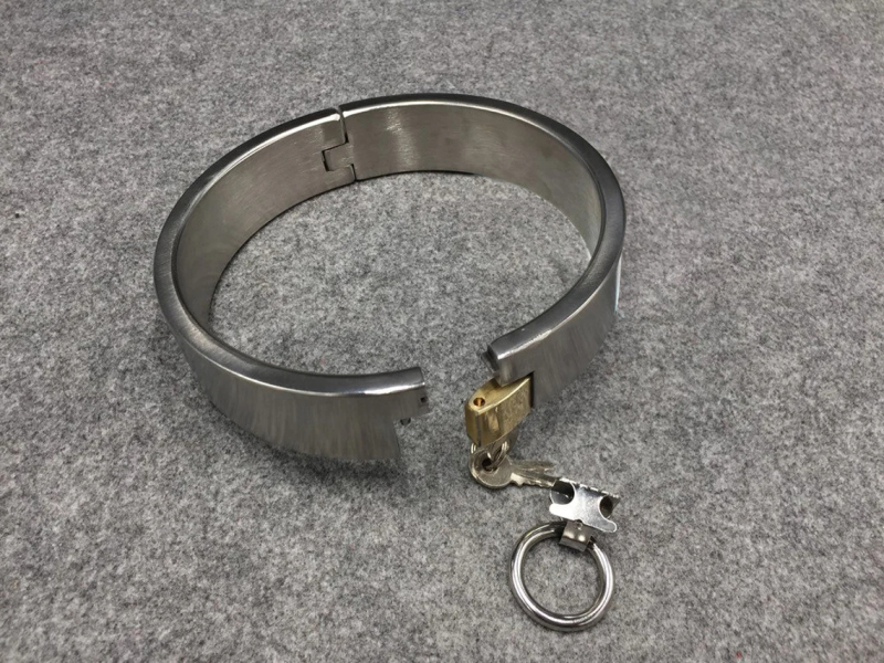 Customizable Metal Bondage Gear Device Stainless Steel Collar