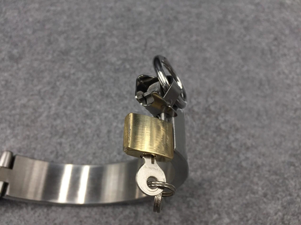 Customizable Metal Bondage Gear Device Stainless Steel Collar