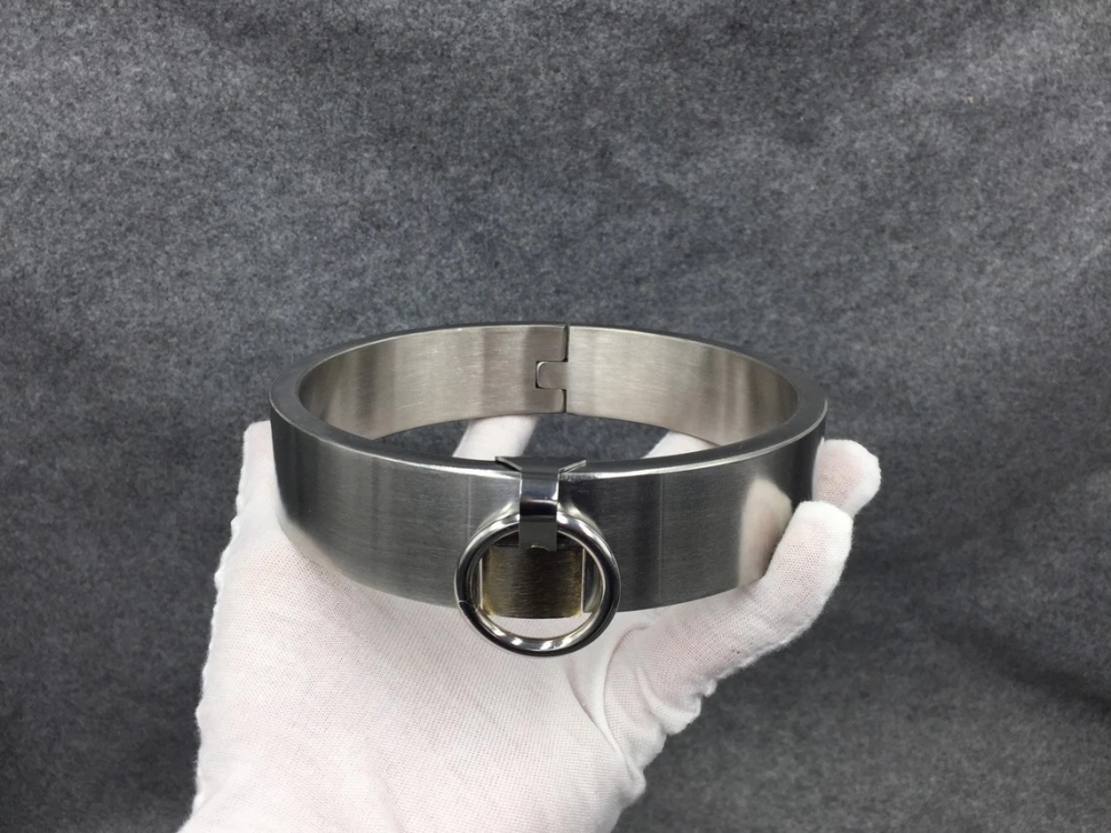 Customizable Metal Bondage Gear Device Stainless Steel Collar