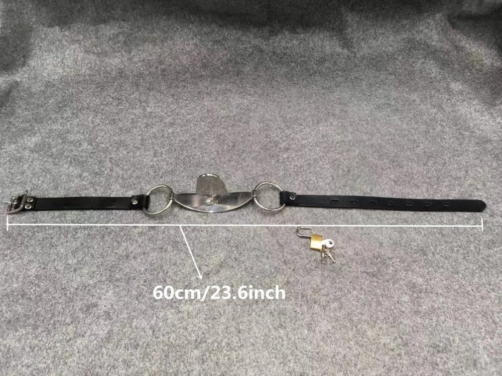 Stainless Steel Tongue Depressor Mouth Gag for Bondage Restraints