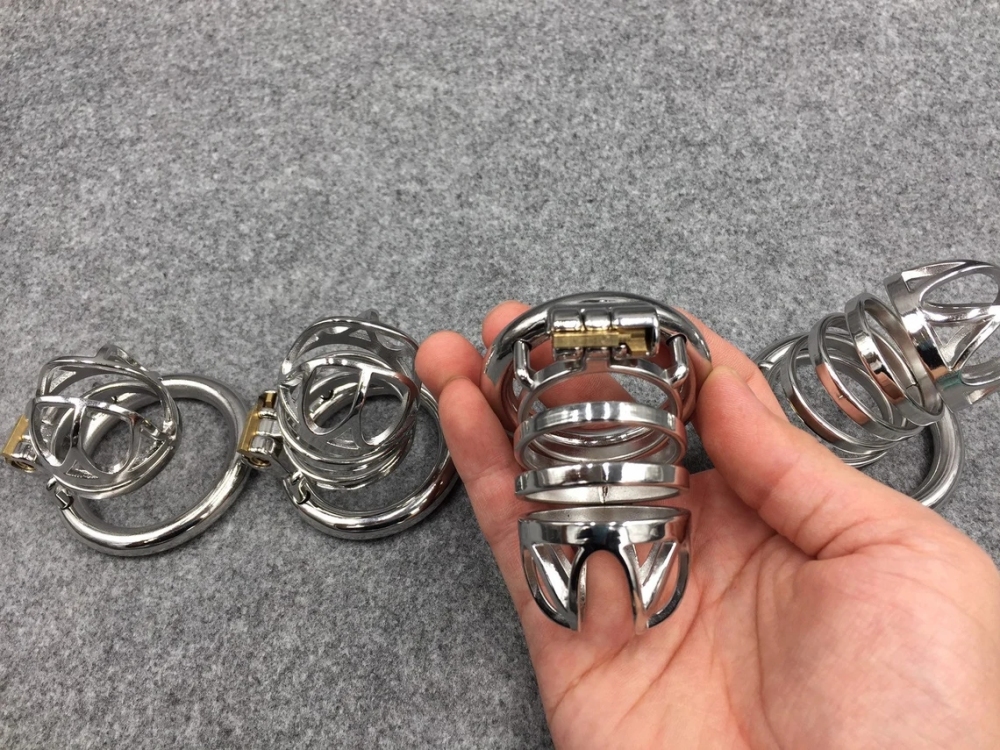 Easy To Pee Design Chastity Cage Stainless Steel Metal Cock Cage 4 Lengths Optional