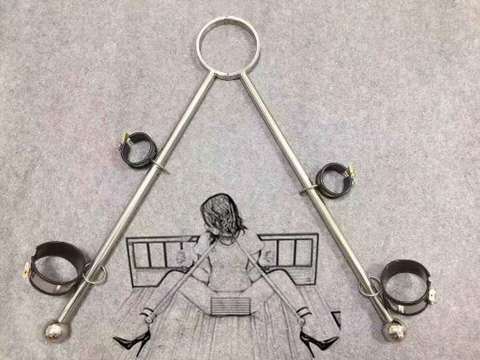 Forced Legs Open Crotch Exposed Anchor Shape Bondage Gear