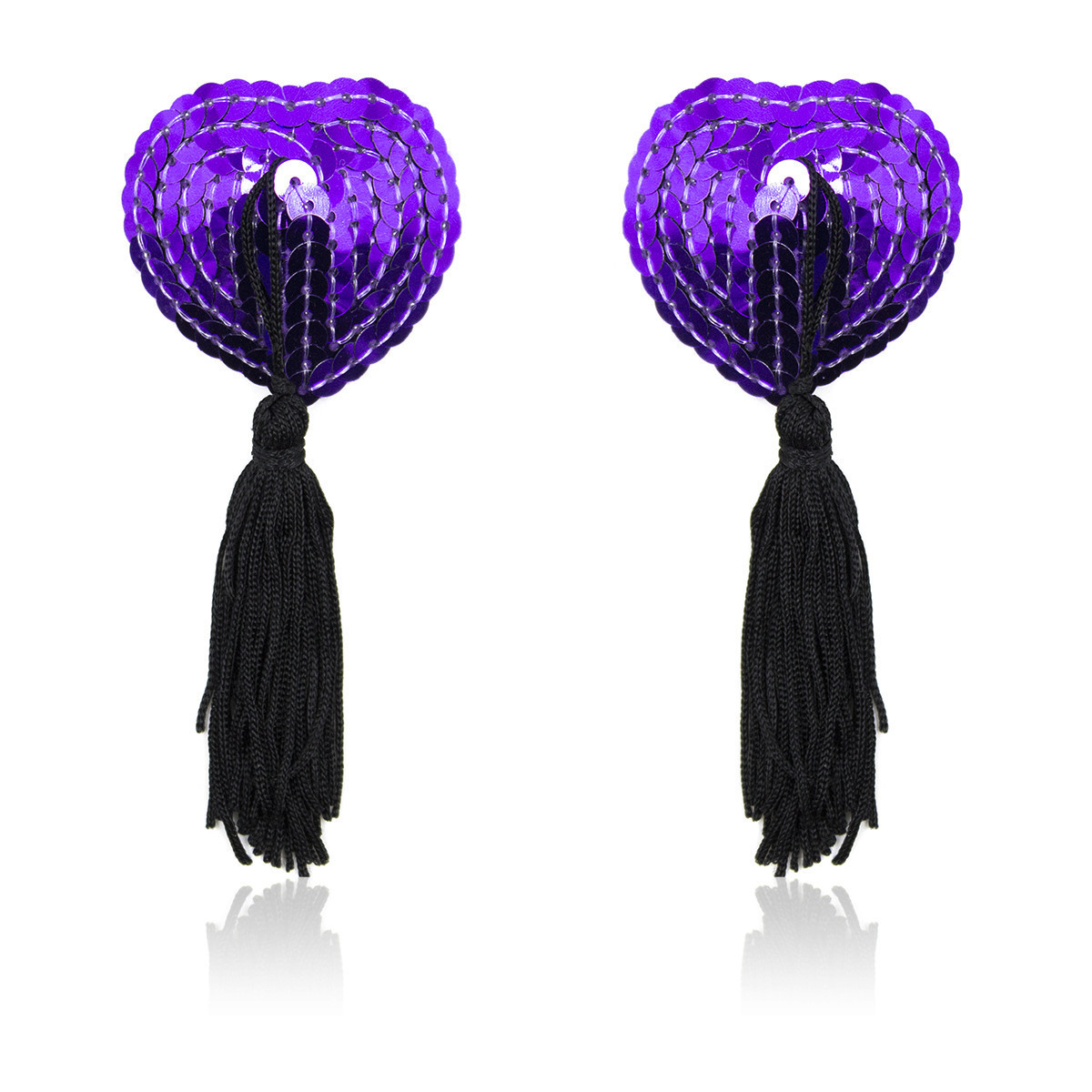 Heart shape with sparkle nipple covers