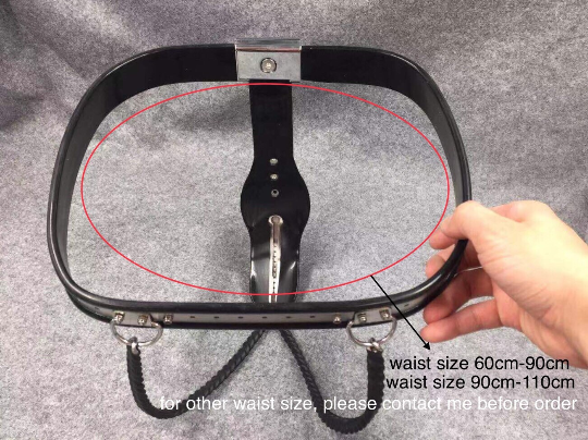 Straight Waist Belt Design Y shape Stainless Steel Female Chastity Belt