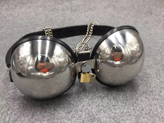 Customizable Stainless Steel Chastity Bra Bust Bondage Gear