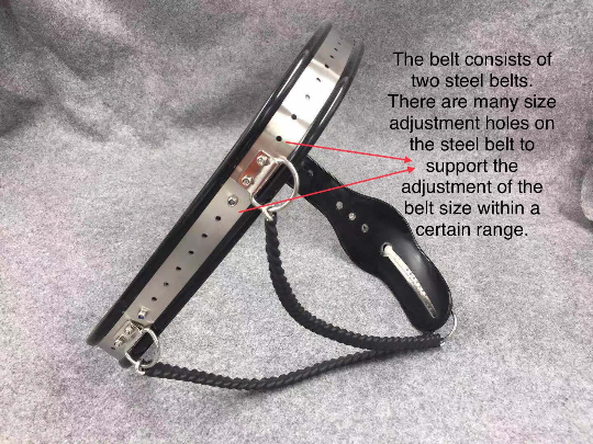 Straight Waist Belt Design Y shape Stainless Steel Female Chastity Belt