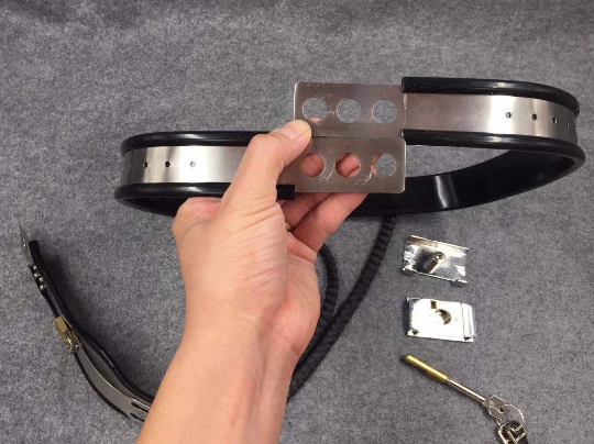 Straight Waist Belt Design Y shape Stainless Steel Female Chastity Belt