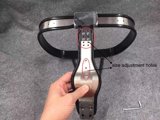 Straight Waist Belt Design Y shape Stainless Steel Female Chastity Belt