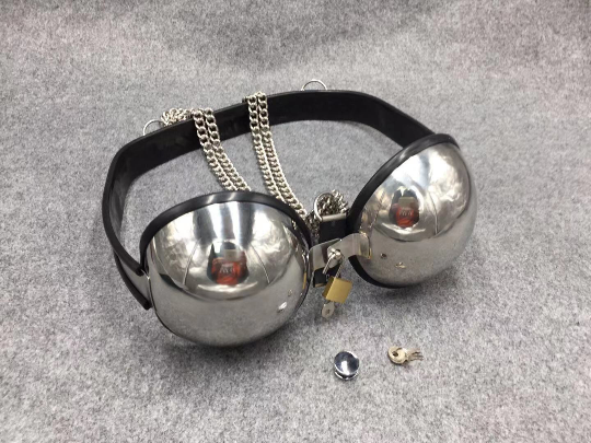 Customizable Stainless Steel Chastity Bra Bust Bondage Gear