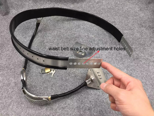 Full Sizes Adjustable Staight Waist Belt Design Female Chastity Belt