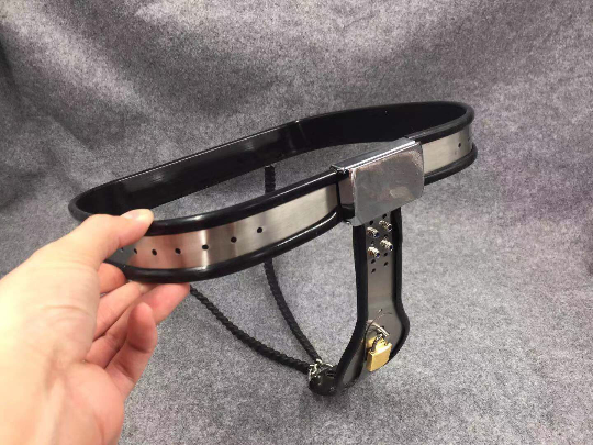 Straight Waist Belt Design Y shape Stainless Steel Female Chastity Belt