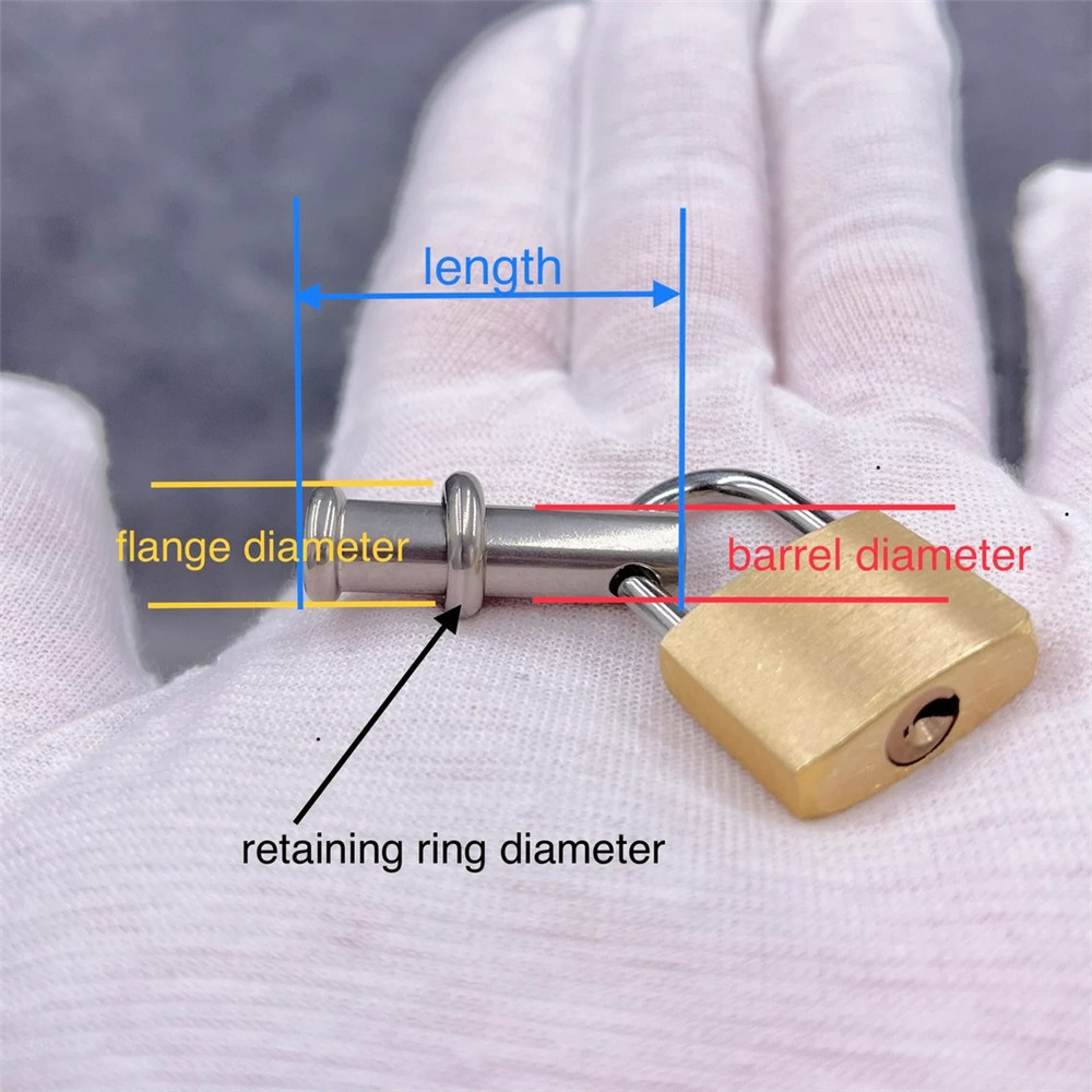 Titanium TetherSpout 3 Lengths E1 For Nom-Piercing Chastity