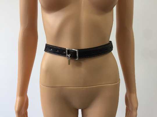 Stainless Steel Anal Hook With Leather Waist Belt