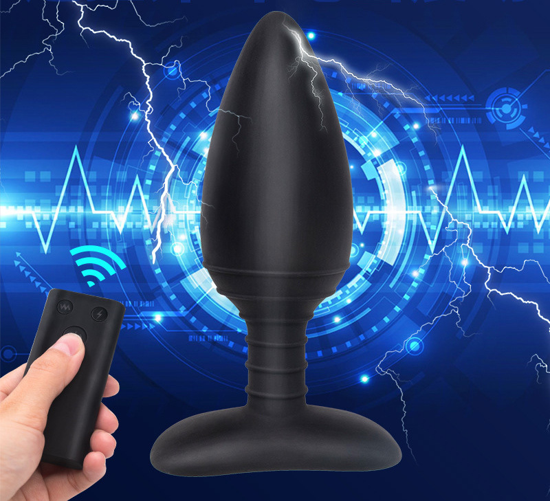 Anal Plug Vibrating Toys Wireless Remote Control Stun Baton