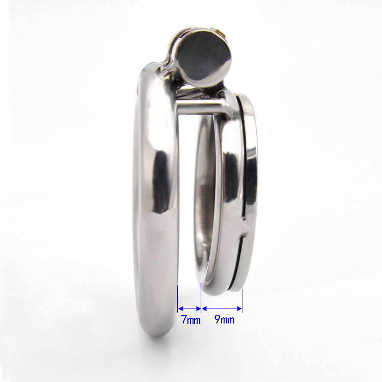 Stainless Steel Super Mini Chastity Cage Cock Cage With Lock For Men 2 Size