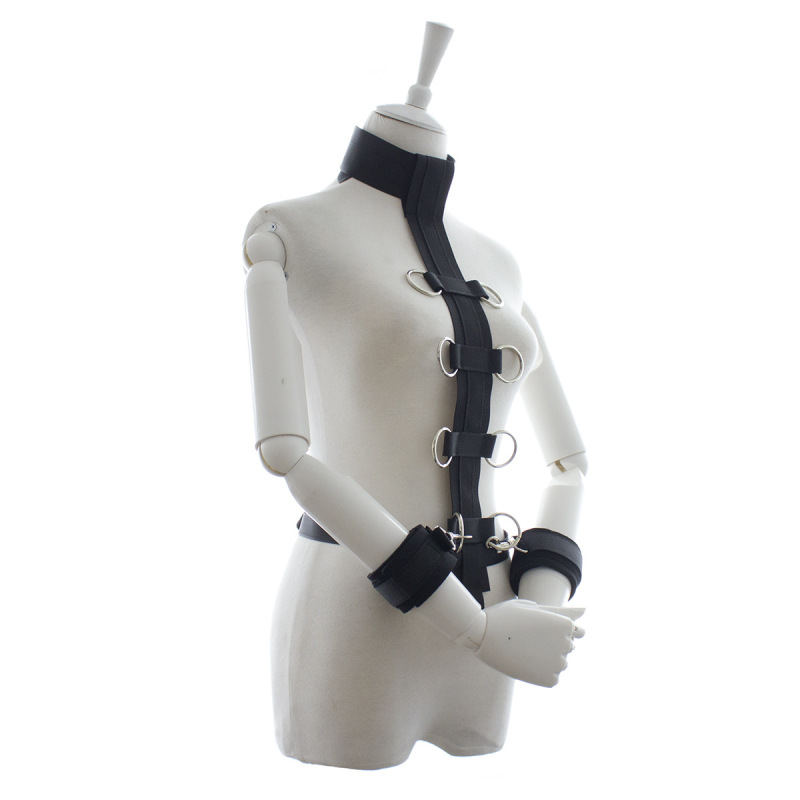 Nylon Size Adjustable Bondage Restraints Hand Cuffs and Collar