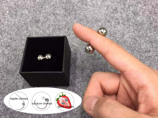 Powerful Magnetic Orbs for Nipple Clamps Labia Clip Scrotum Bondage Toy