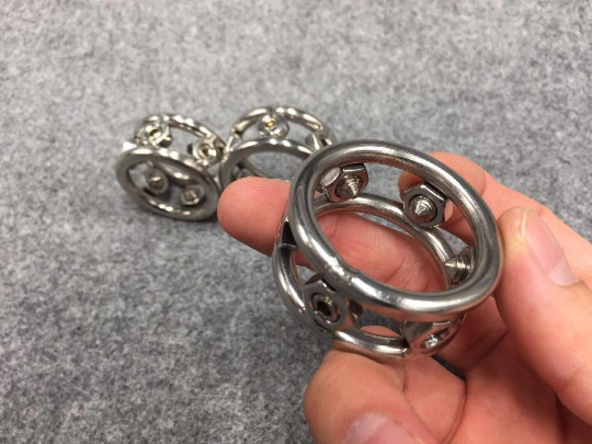 Stainless Steel Spiked Penis Ring 3 Sizes Optional