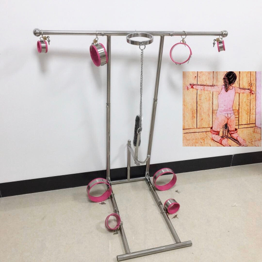 Large Tunning Bracket for Extreme Bondage Restraints Forced Kneeling and Dildo Insertion Device