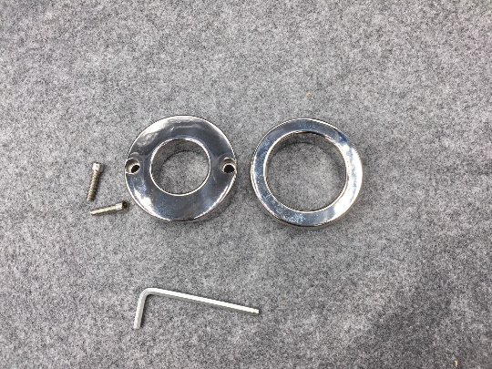 Stainless Steel Penis Trapper Ball Stretcher Cock Ring CBT Device for Men