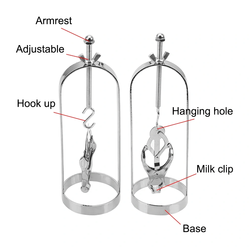 Stainless Steel Bondage Restraints Nipple Clamps