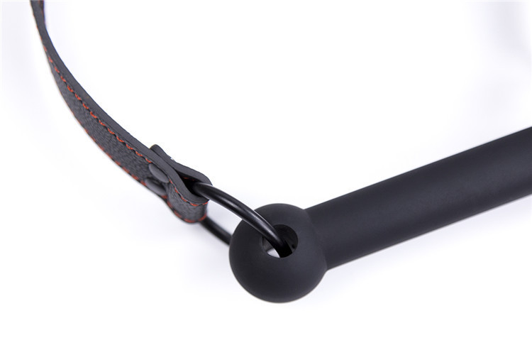 PU Leather Bondage with Silicone Mouth Gag 2 Color
