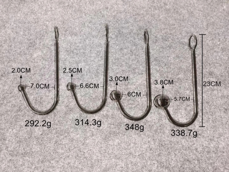 Adjustable Size Leather Collar Neck Bondage Kit Anal Hook