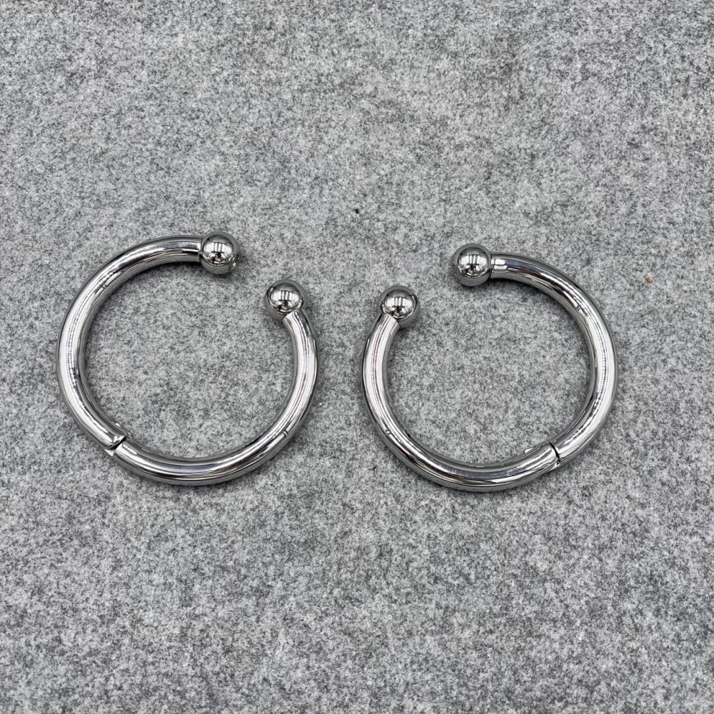Customize Magnetic Cock Ring Stainless Steel Scrotum Pendant Ball Ring
