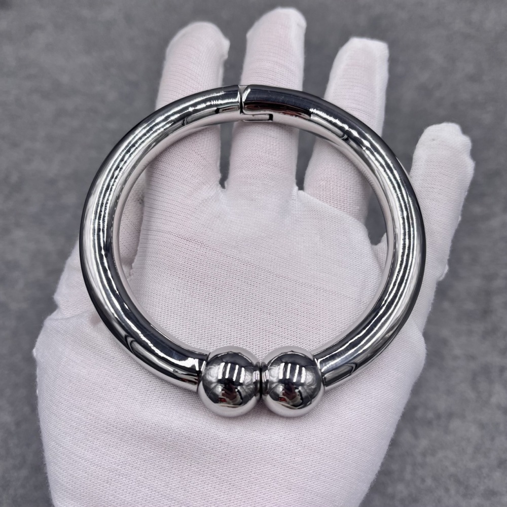 Customize Magnetic Cock Ring Stainless Steel Scrotum Pendant Ball Ring