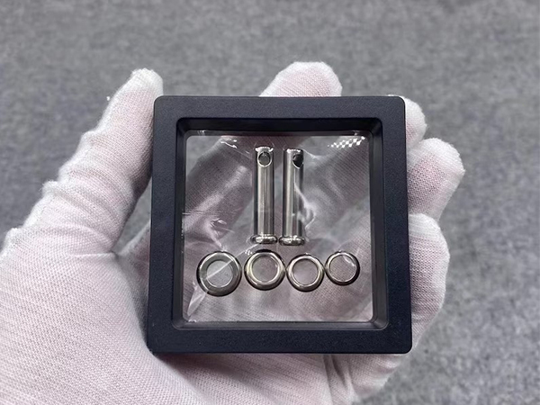 Titanium TetherSpout For Nom-Piercing Chastity