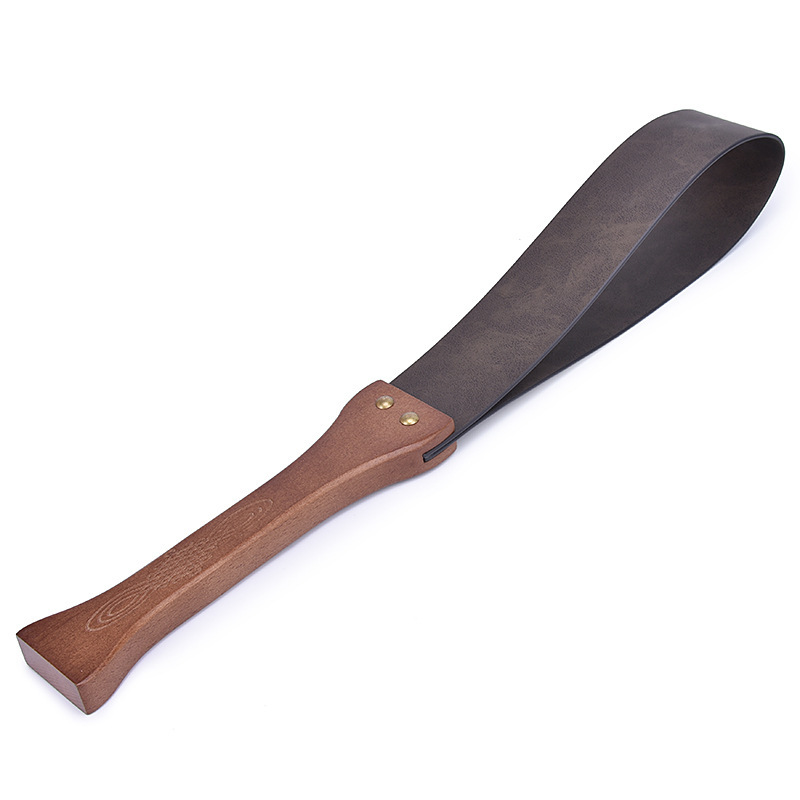 Riding Crop Wooden Handle Hand Beat Leather Whip Tools