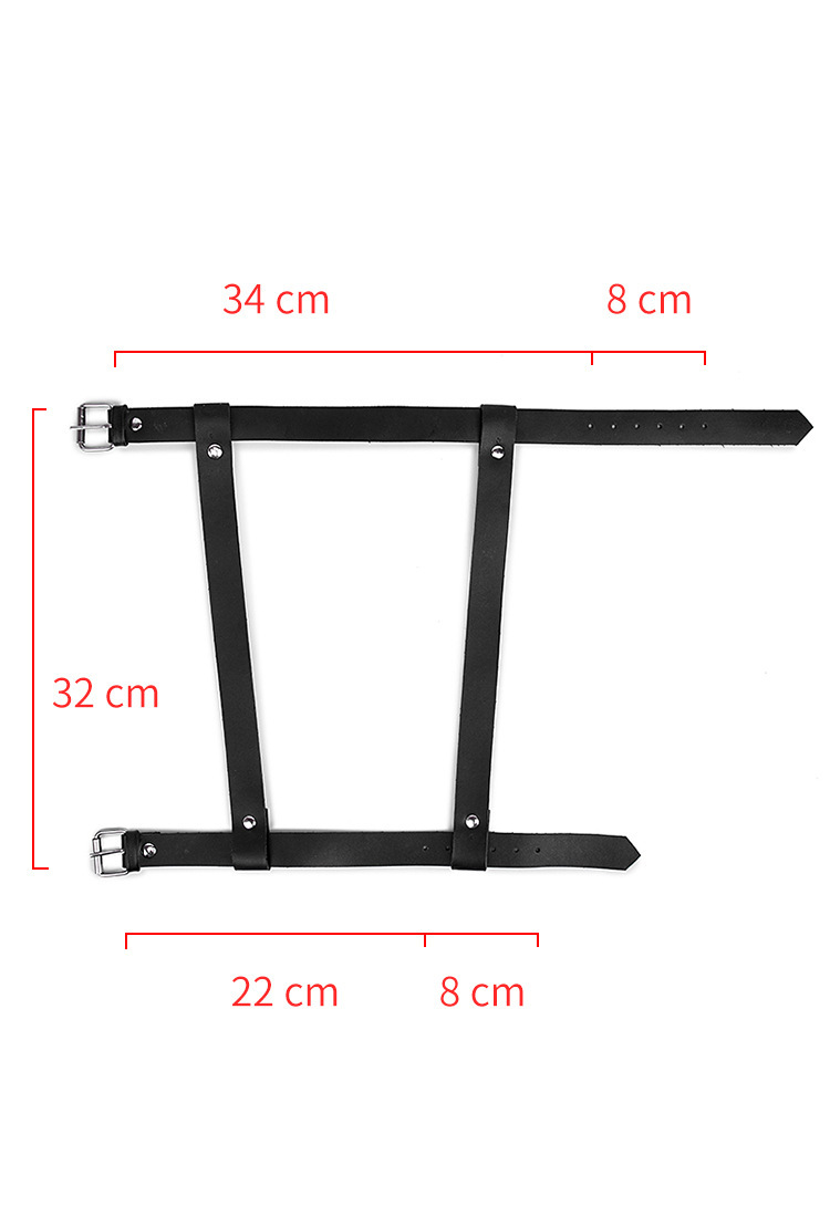 Adjustable Leather Calf Strap Bondage Gear Restraint Fetish