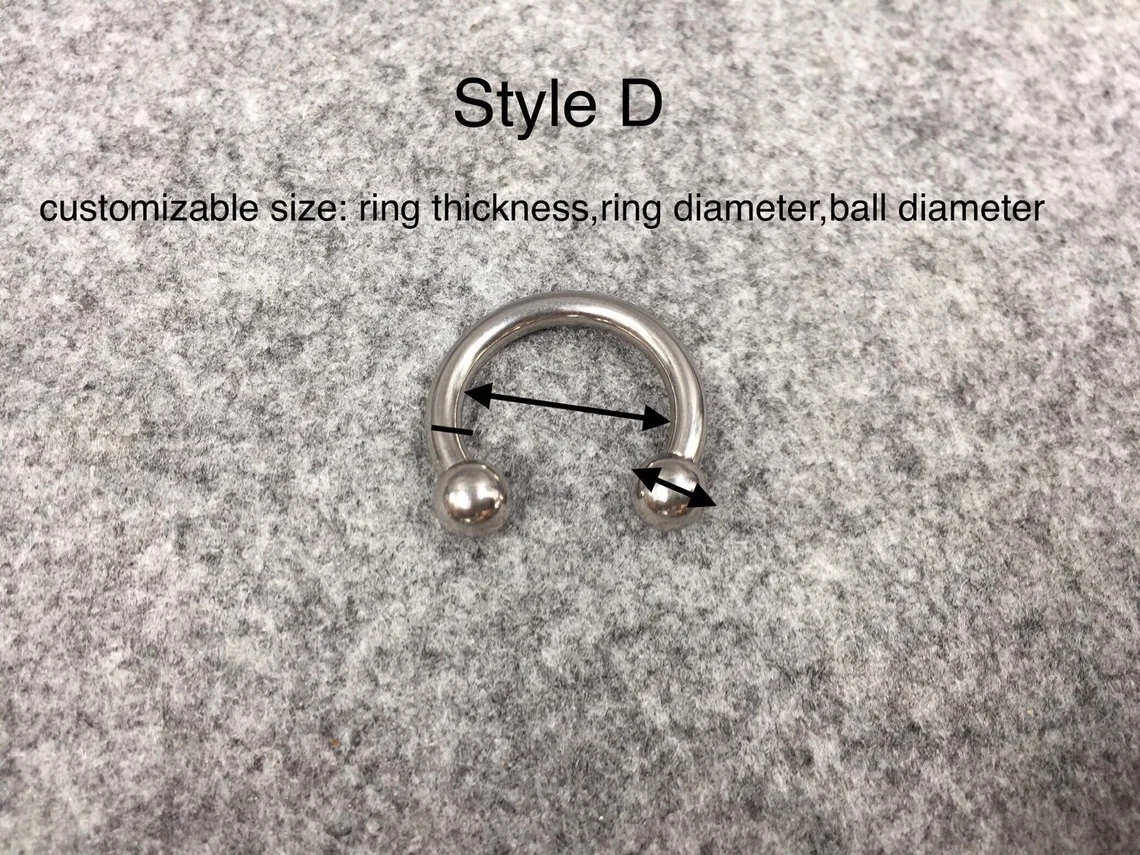 Customize Surgical Steel Body Jewelry Titanium Piercing Jewelry