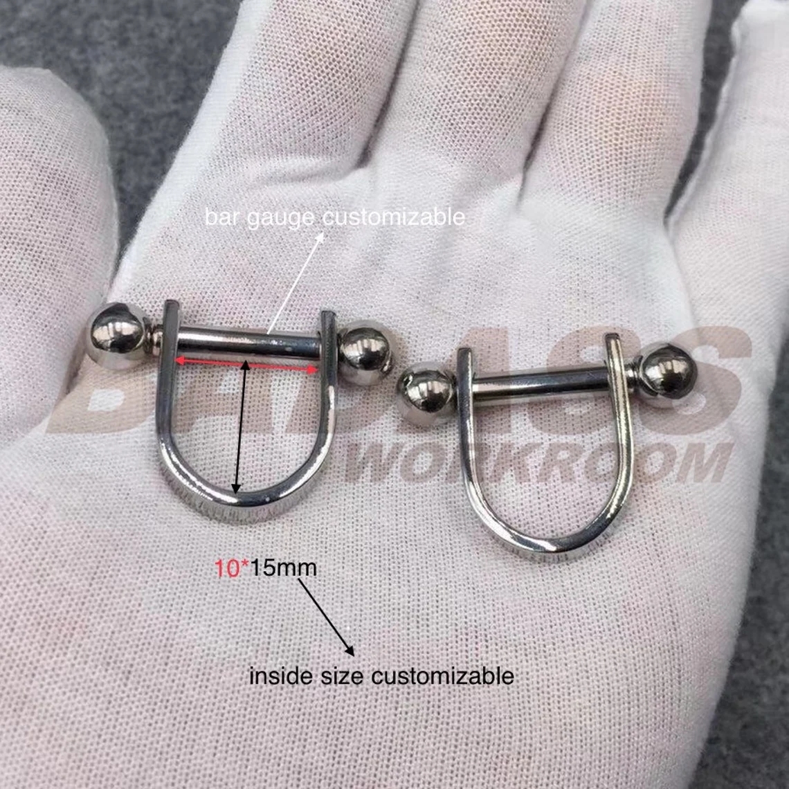 Custom Stainless Steel/ Titanium Nipple Stirrup